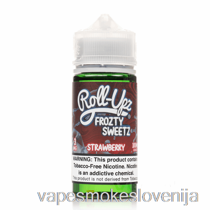 Vape Za Enkratno Uporabo Jagodni Led - Juice Roll-upz - 100ml 6mg